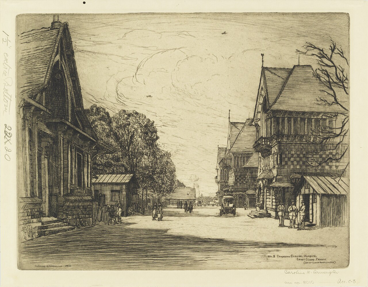 No. 8 Canadian General Hospital, Saint Cloud, France by Caroline Armington