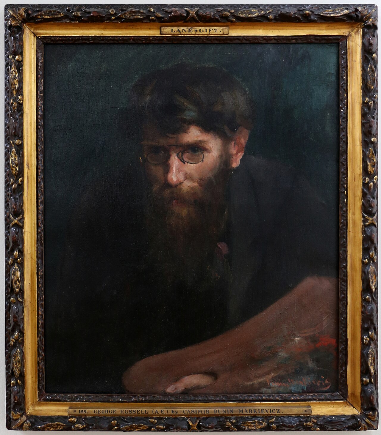 Portrait of George William Russell (ae) by Casimir Markievicz