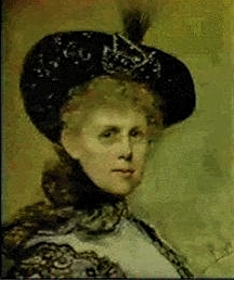 Self portrait of of the Danish painter Catherine Engelhart Amyot by Catherine Engelhart
