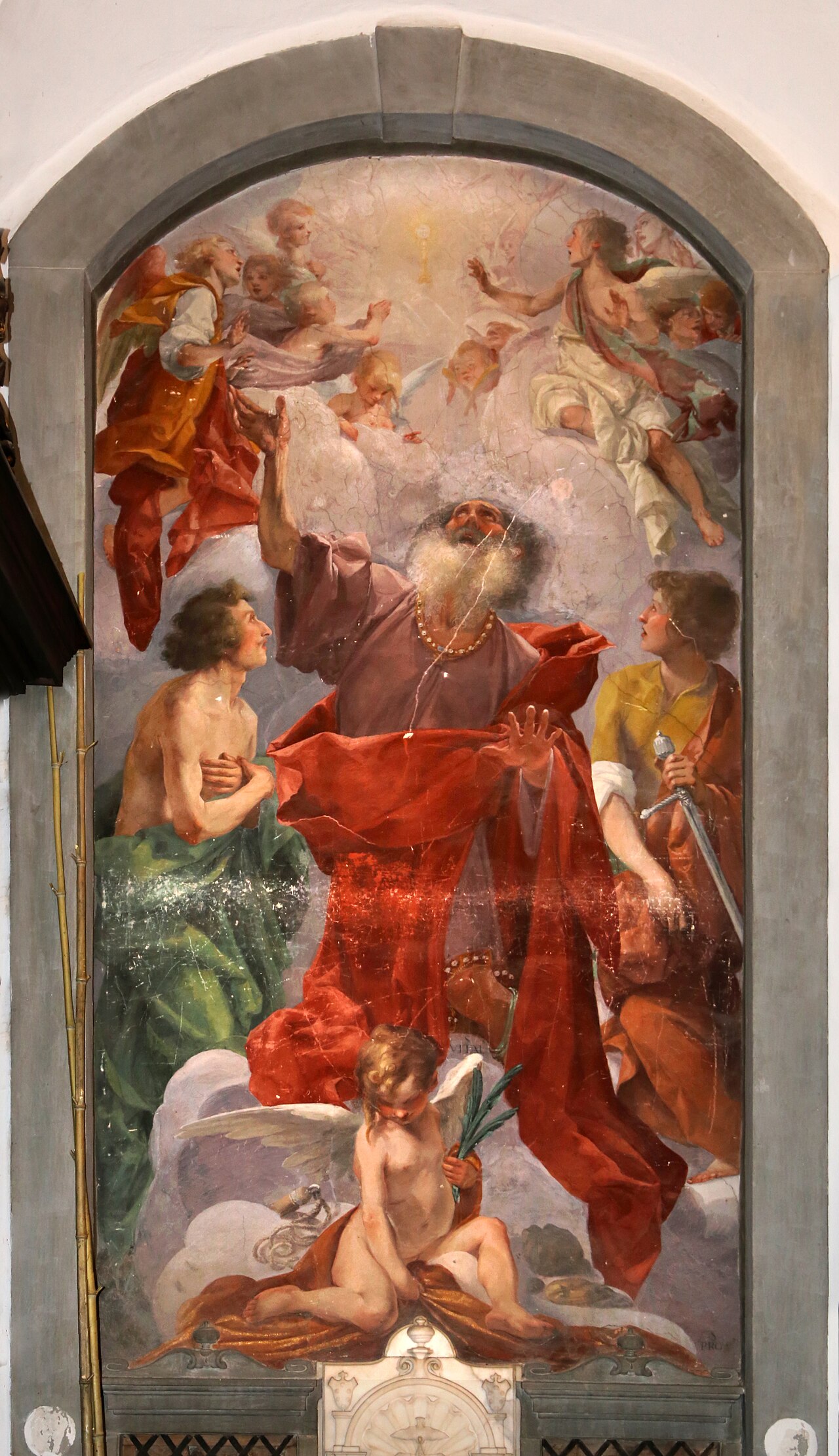 Saint Vitalis of Milan between Saints Gervasius and Protasius by Cecco Bravo