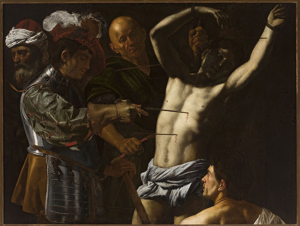 Martyrdom of Saint Sebastian by Cecco del Caravaggio