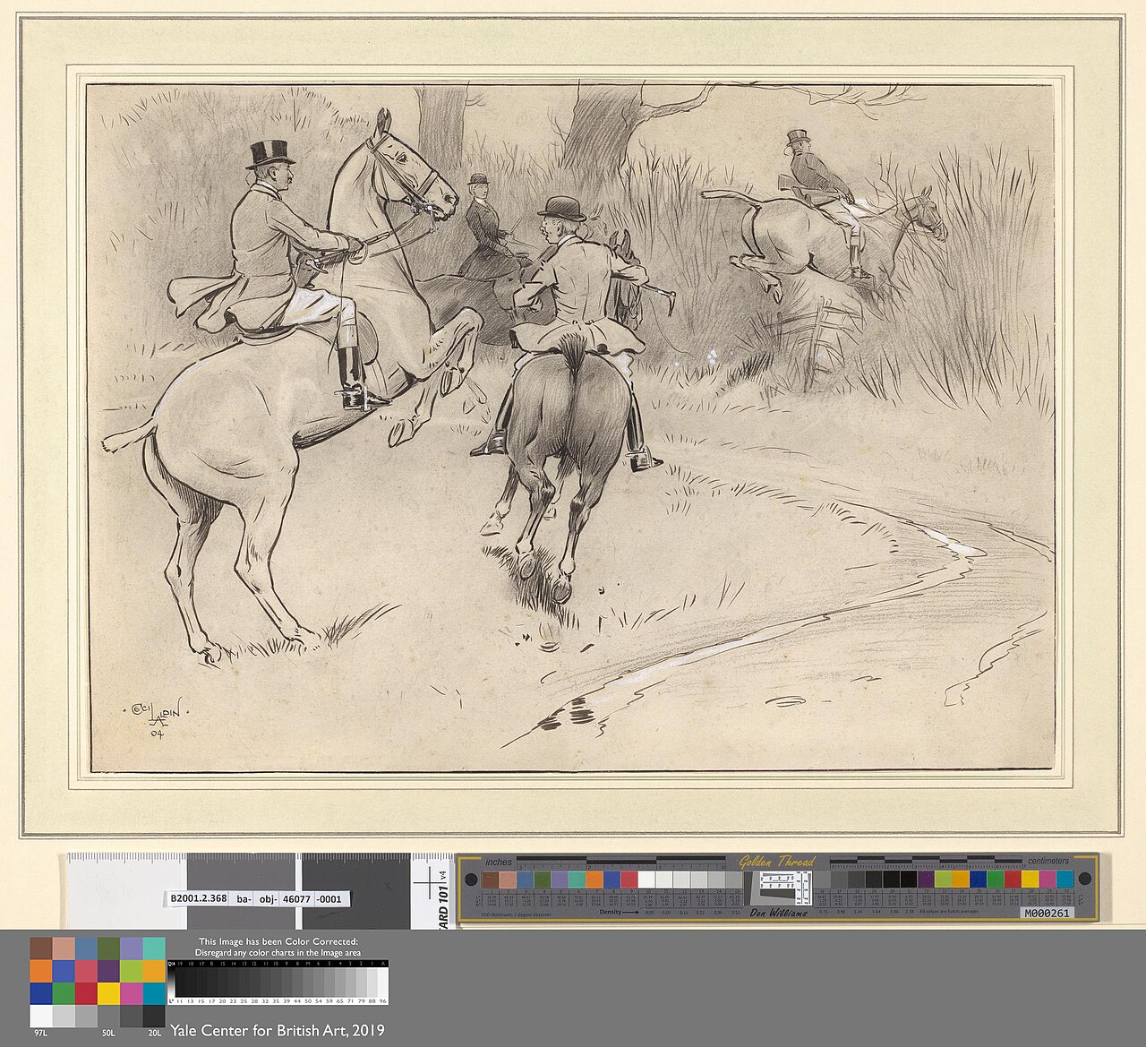 `Hold Back, Sir!' by Cecil Aldin