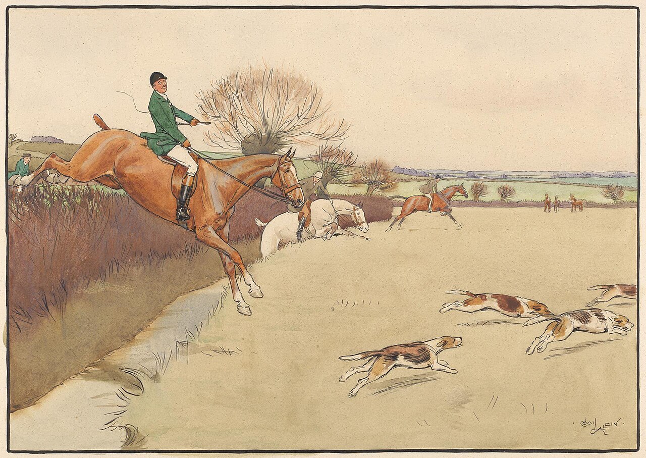Up and Over by Cecil Aldin