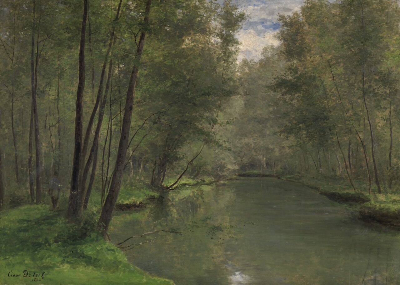 Along the River Epte in Gasny by César de Cock