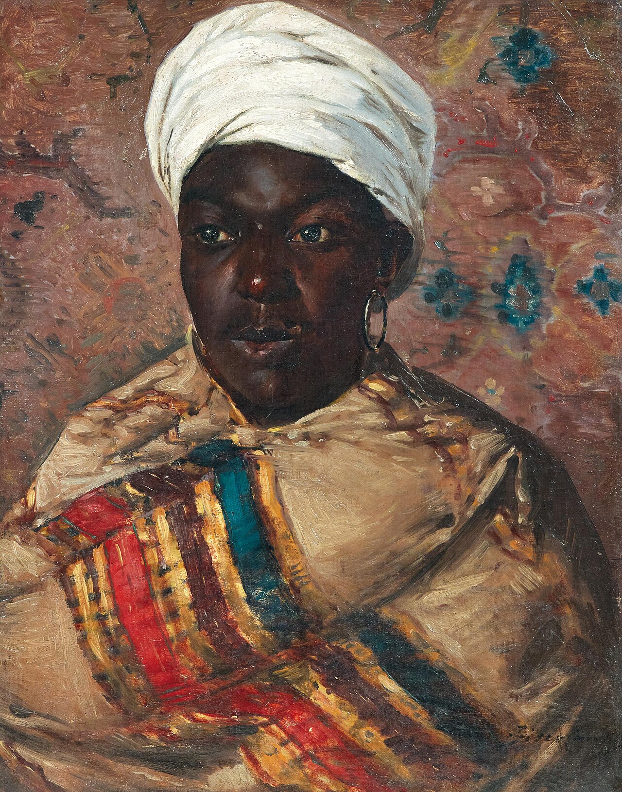 Portrait of a young Oriental woman by Cesare Biseo