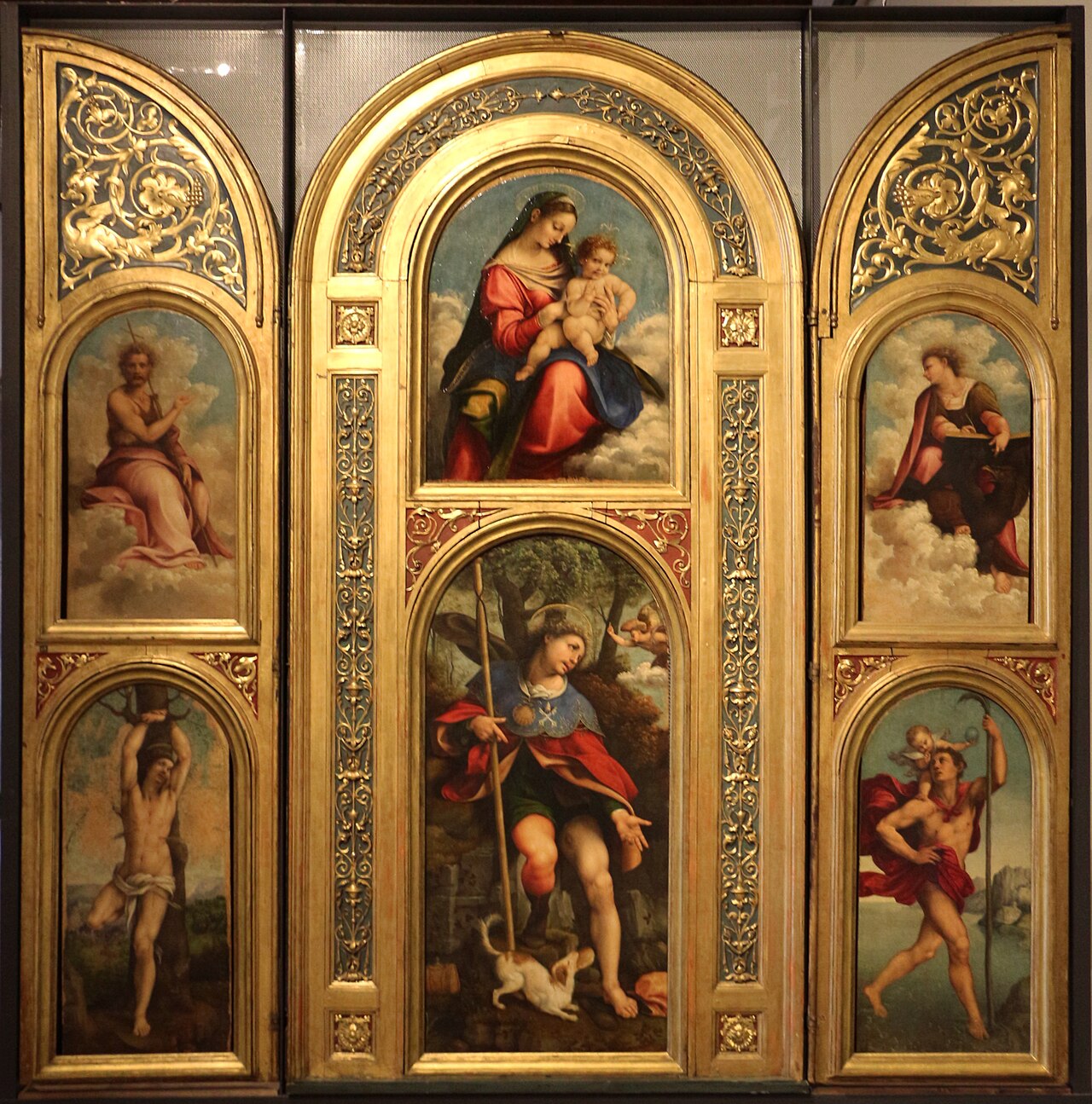 Polittico di San Rocco by Cesare da Sesto by Cesare da Sesto