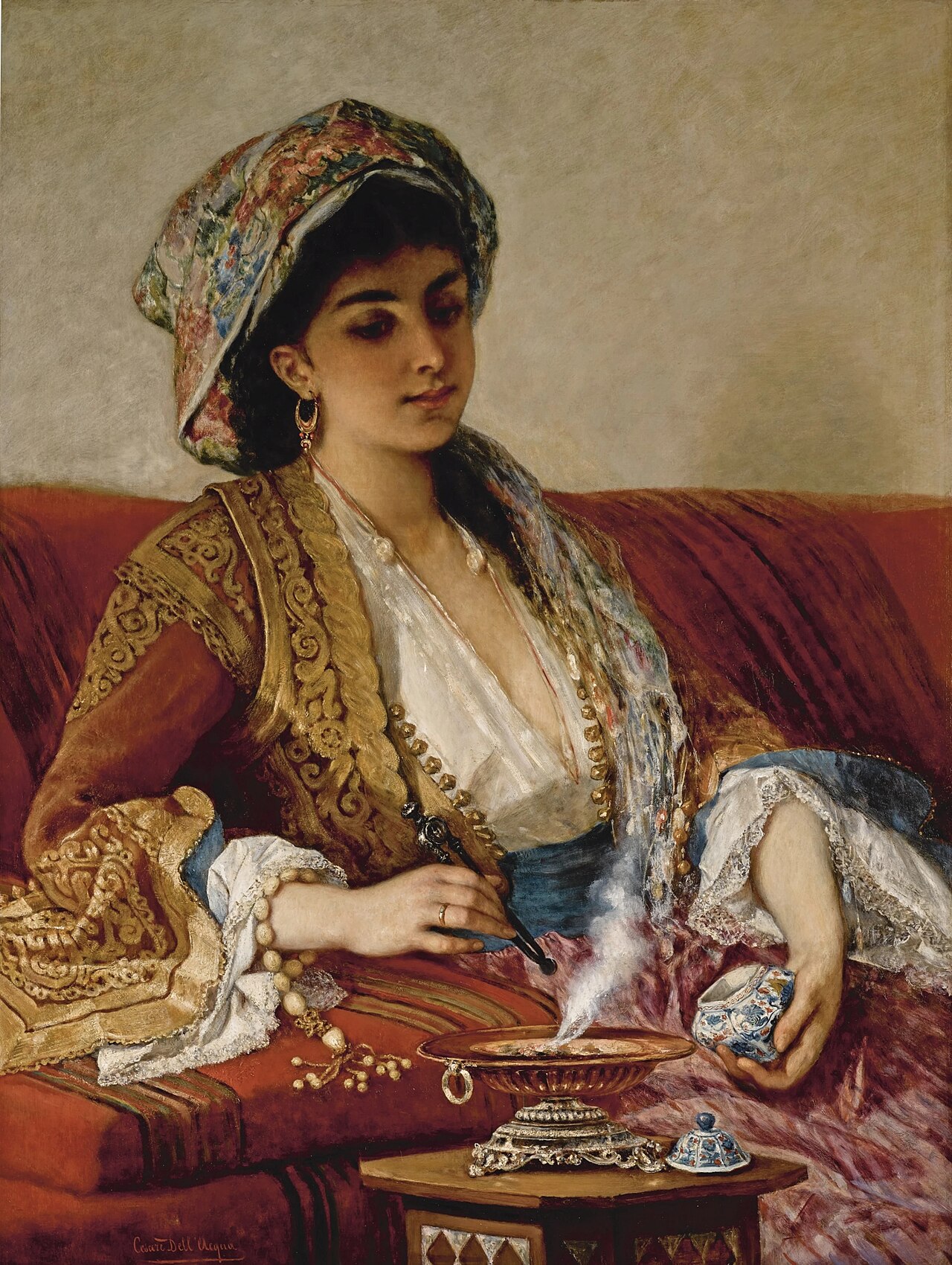 An Ottoman beauty by Cesare Dell'Acqua
