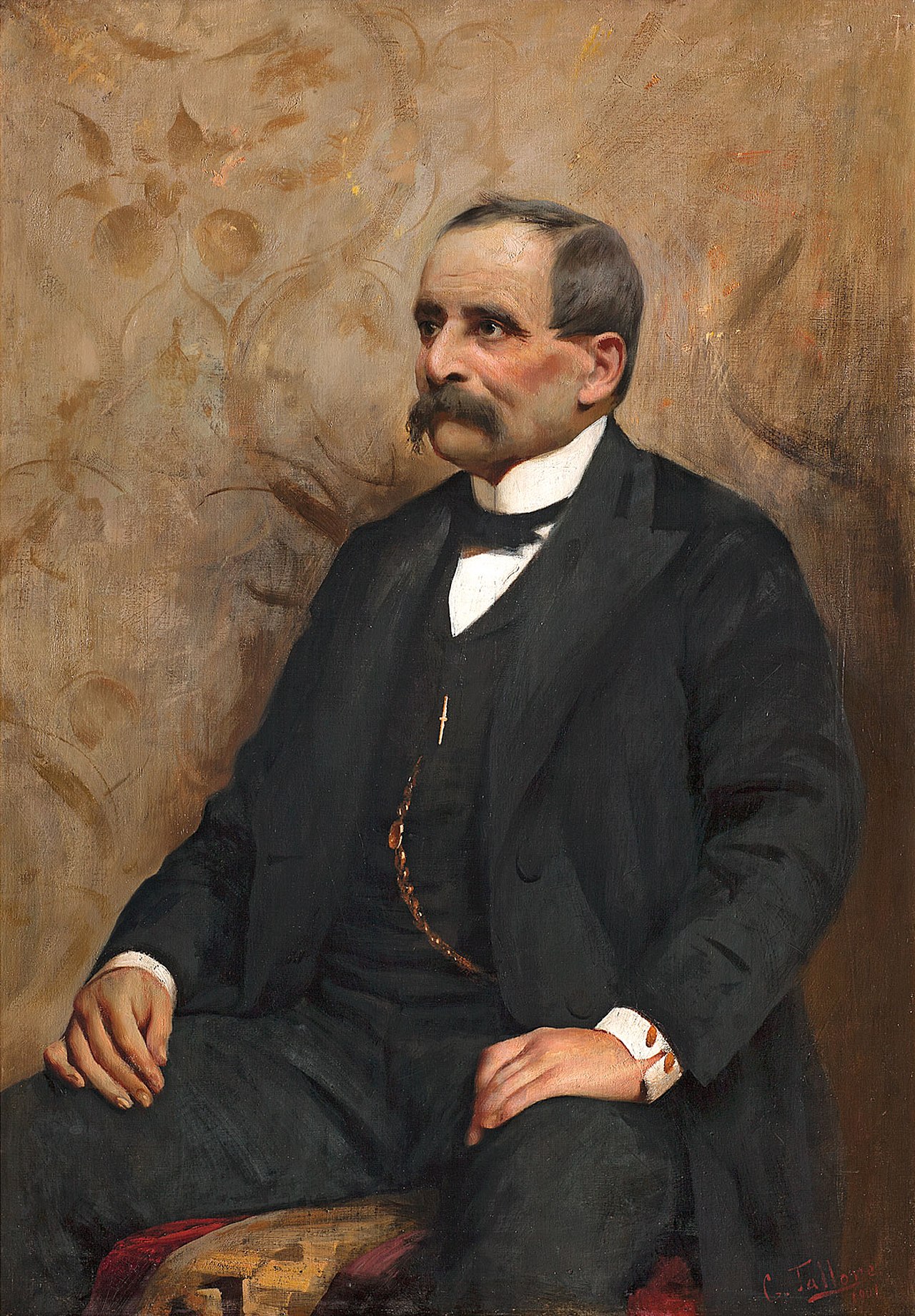 Portrait of Count Aldo Annoni by Cesare Tallone