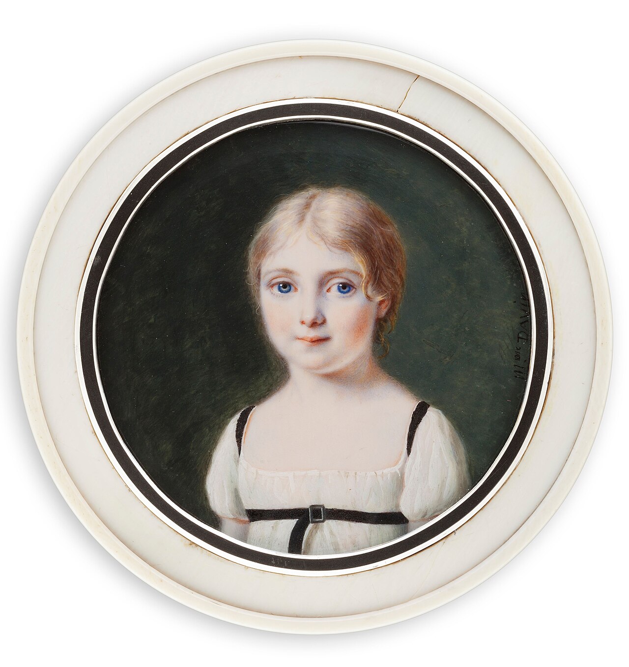 Portrait of a girl by Césarine Davin-Mirvault