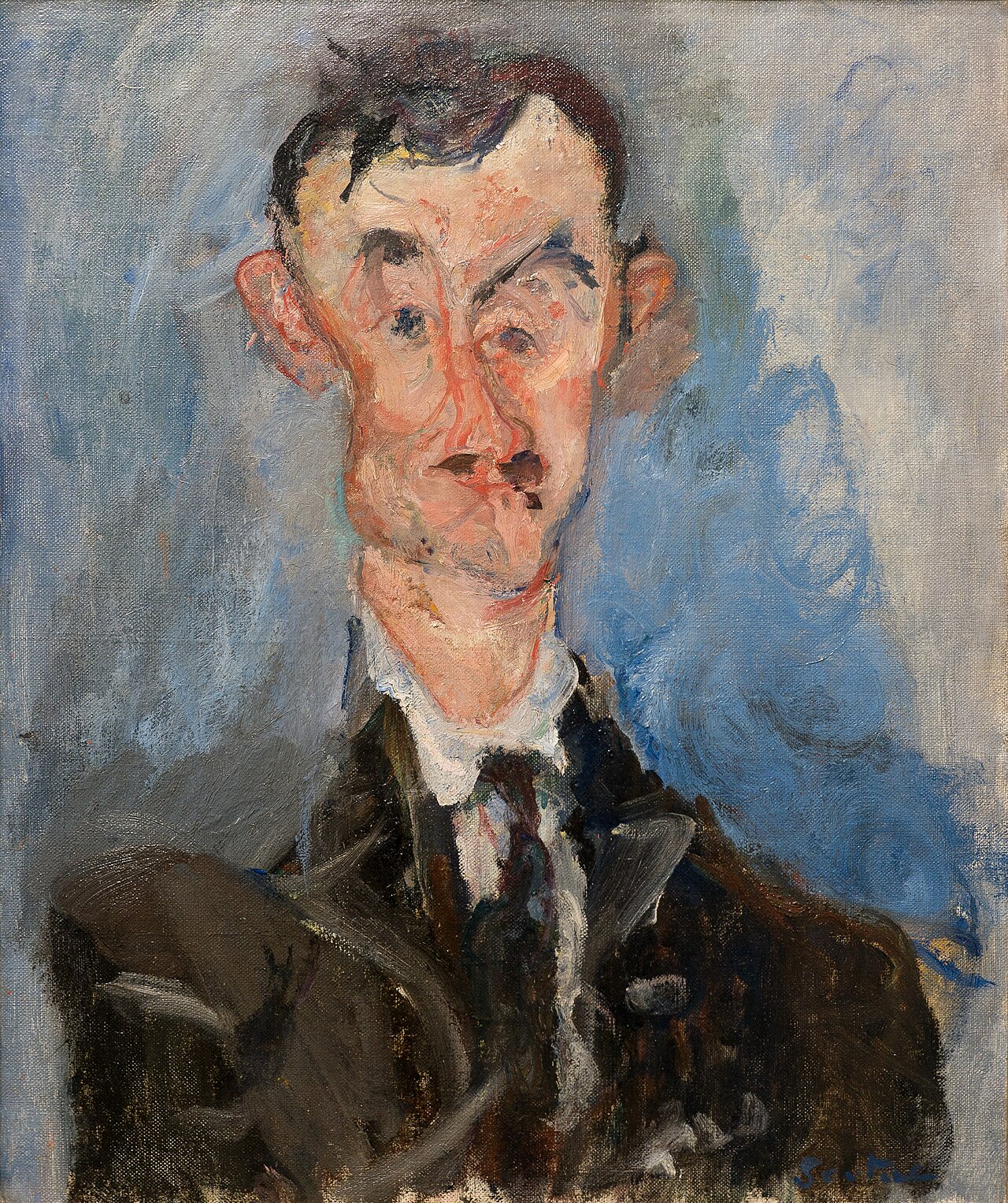 Portrait of a man (Emile Lejeune) by Chaïm Soutine