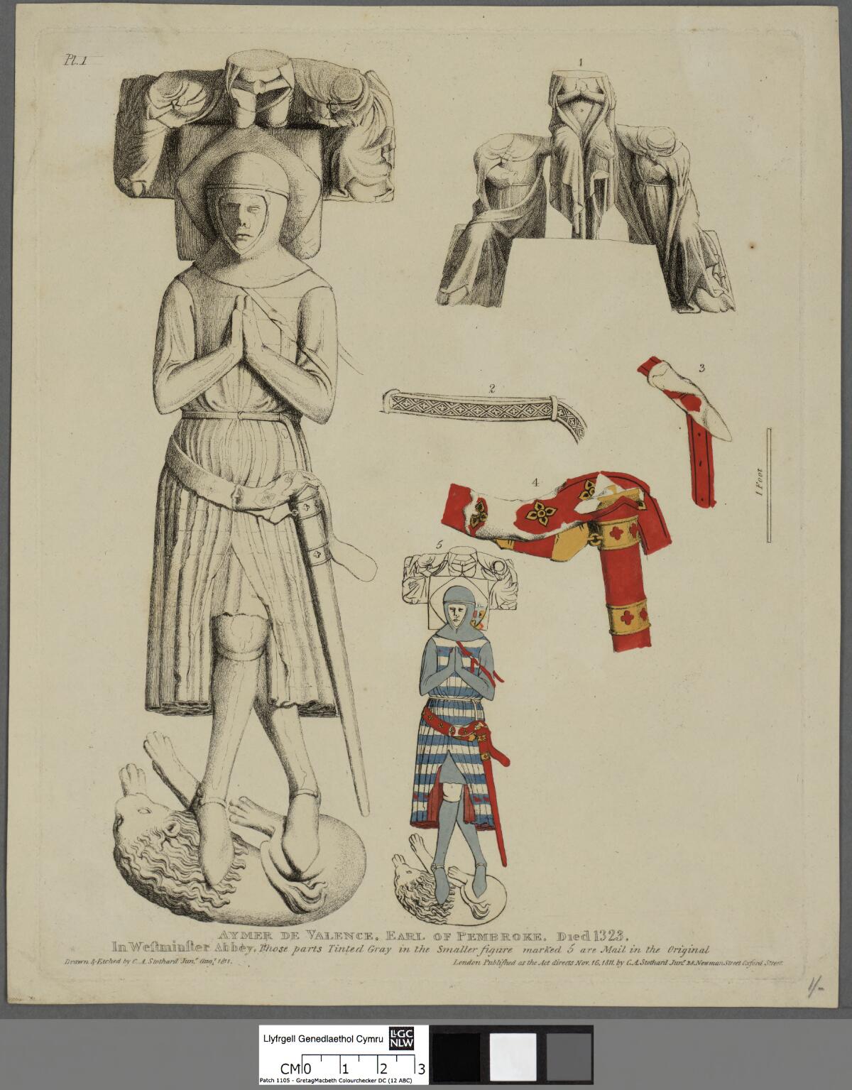 Aymer de Valence, Earl of Pembroke by Charles Alfred Stothard