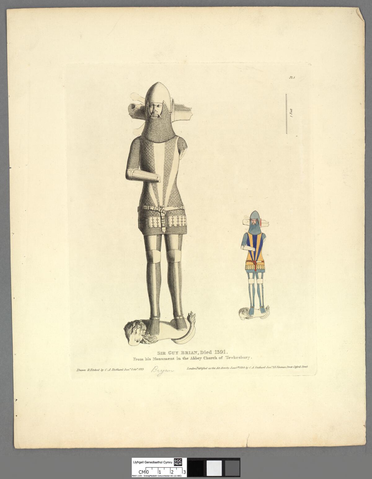 Sir Guy Brian, died 1391 by Charles Alfred Stothard