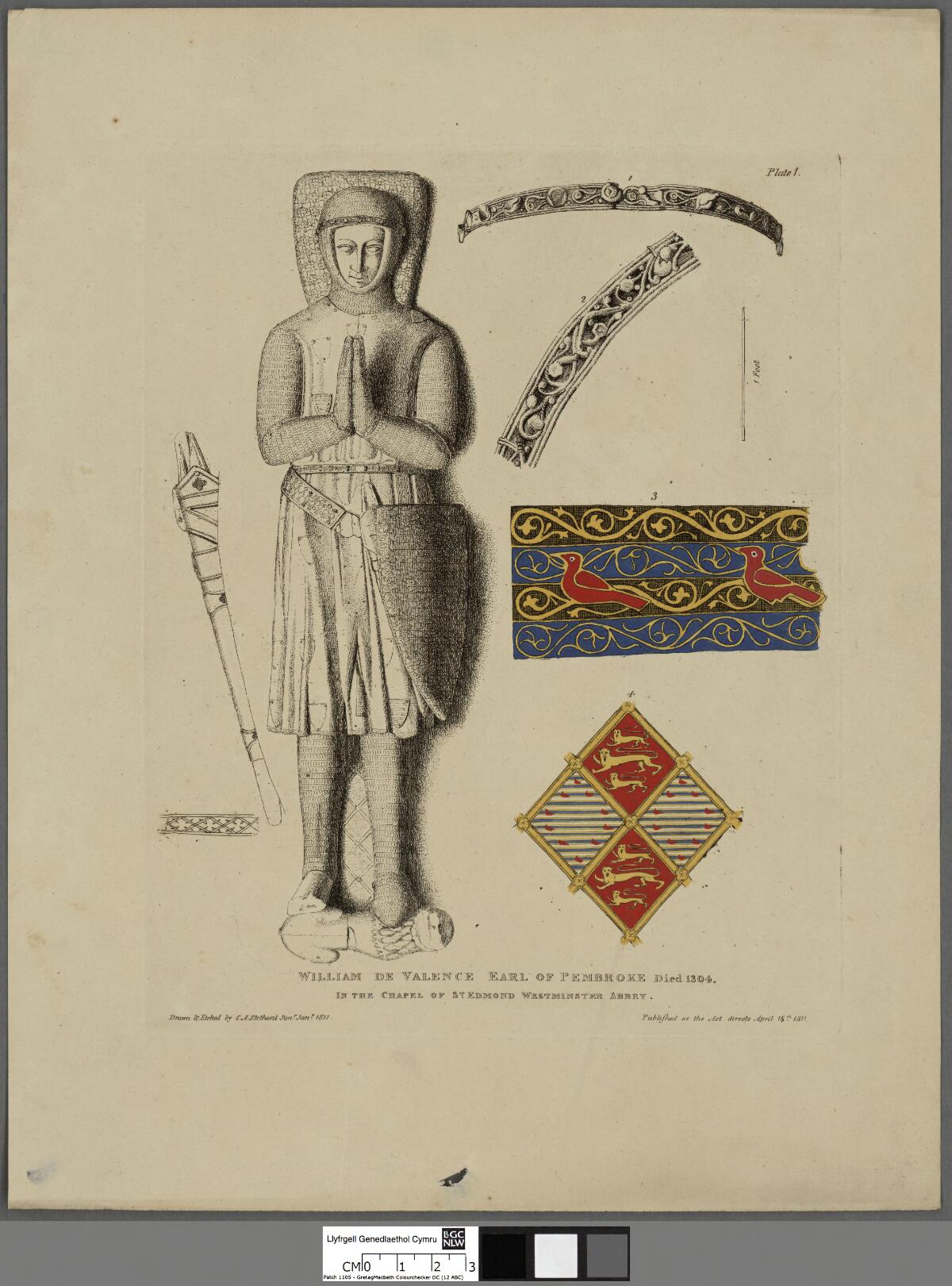 William de Valence, Earl of Pembroke, died 1304 by Charles Alfred Stothard