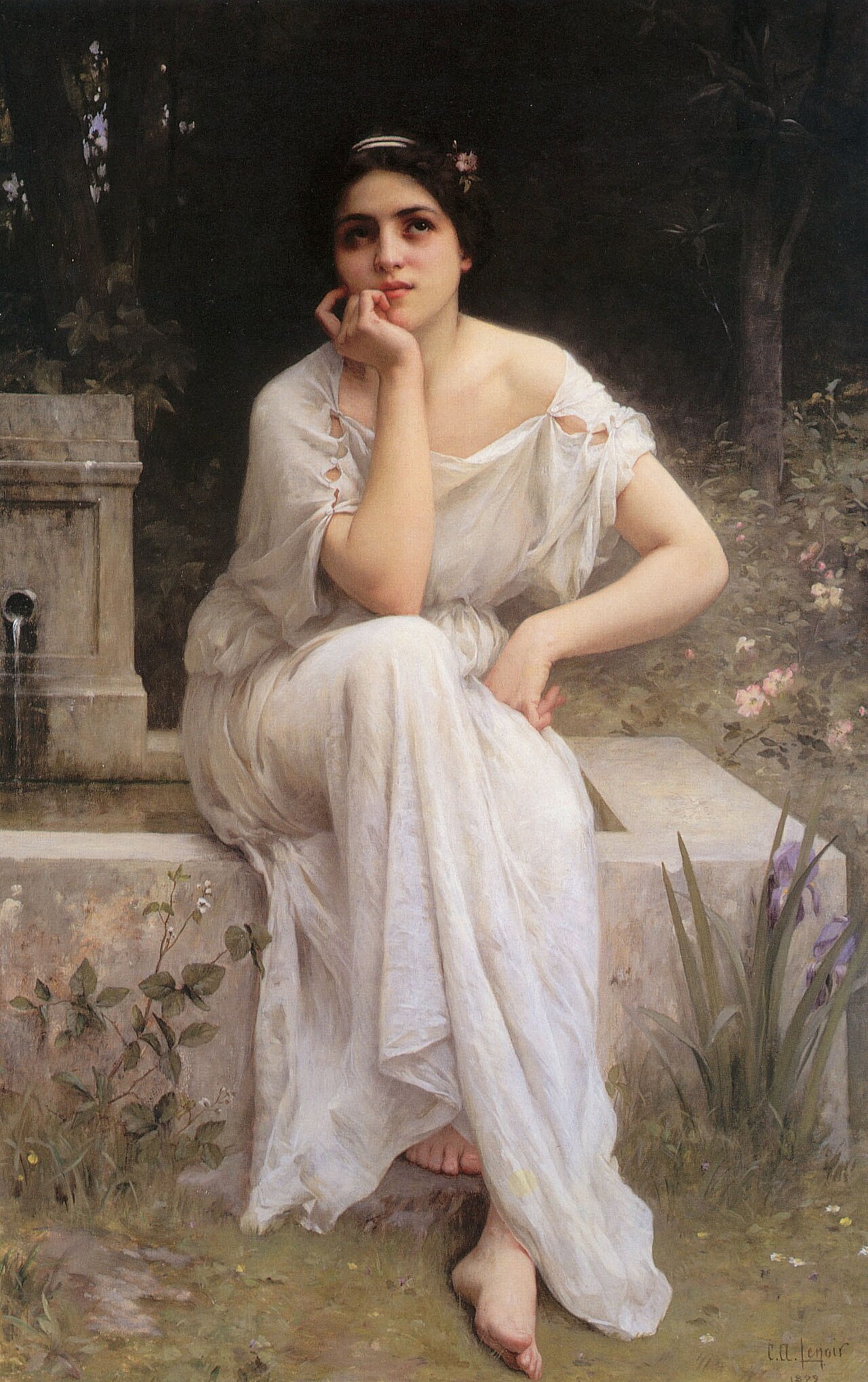 Meditation by Charles-Amable Lenoir