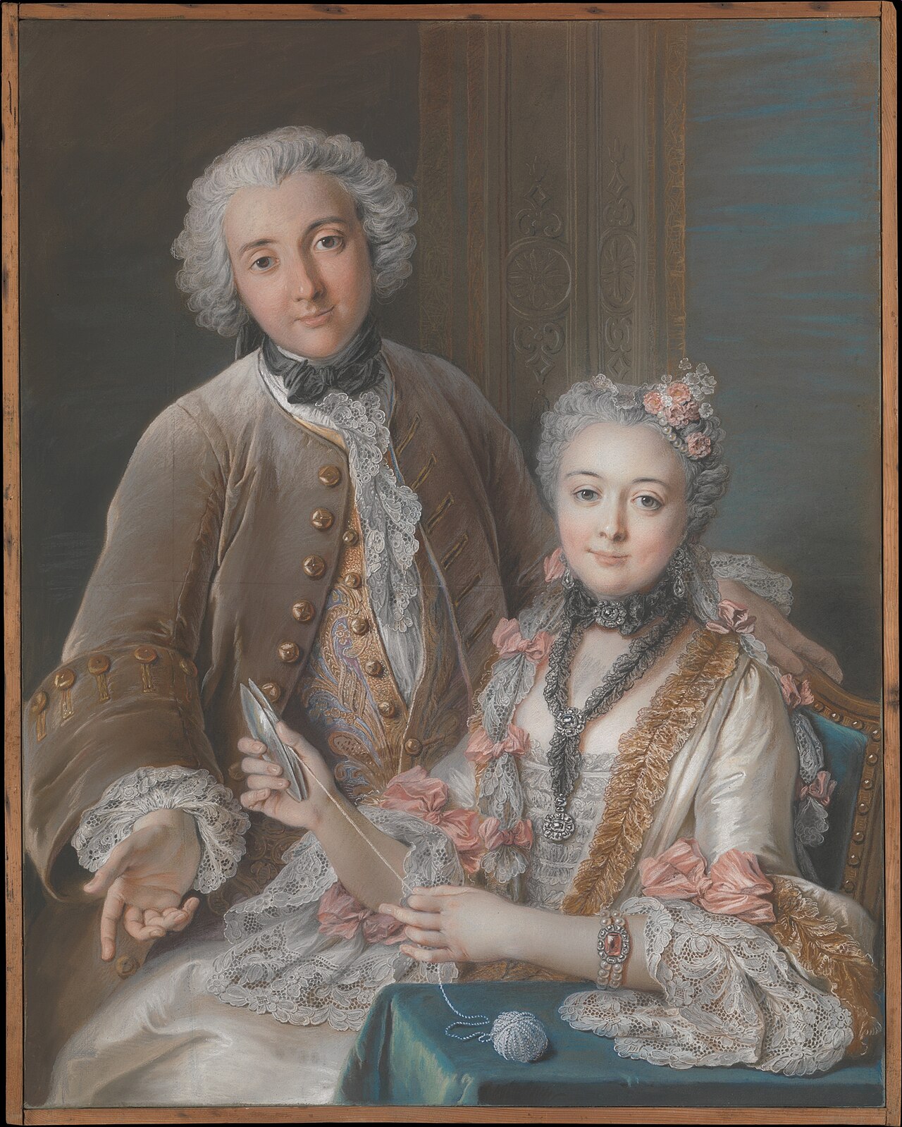 François de Jullienne (1722–1754) and Marie Elisabeth de Jullienne (Marie Elisabeth de Séré de Rieux, 1724–1795) by Charles-Antoine Coypel