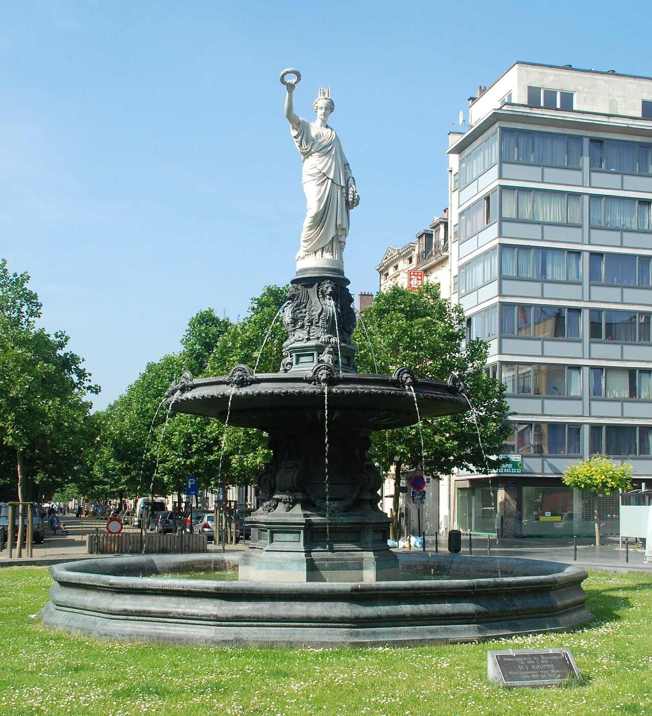 Rouppe Fountain by Charles Auguste Fraikin