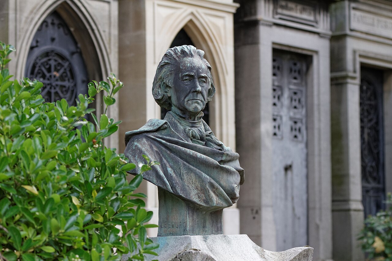 Grave of Barrault by Charles-Auguste Lebourg