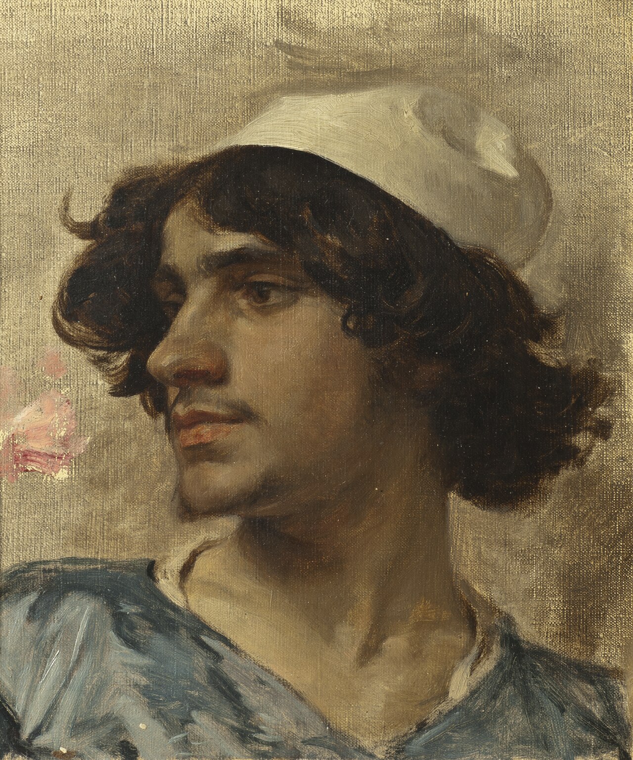 Head of Young man. Study by Charles Bargue