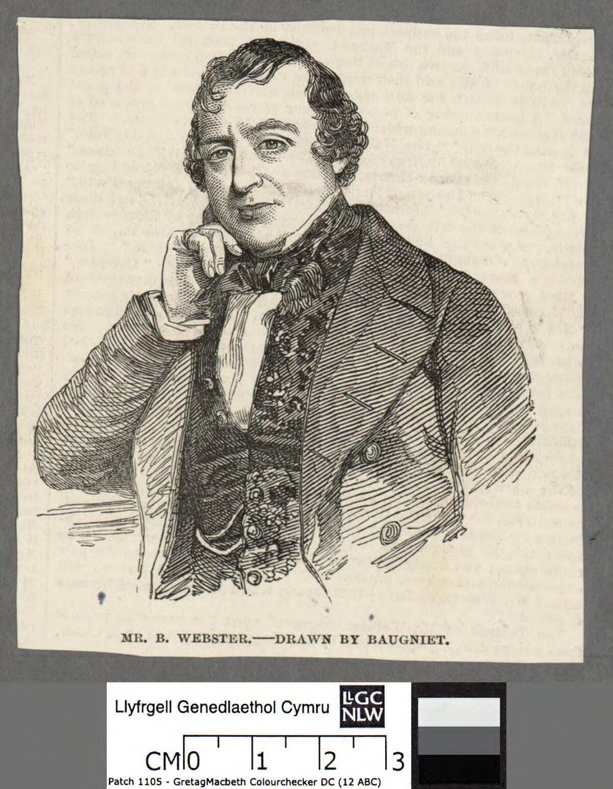 B. Webster by Charles Baugniet