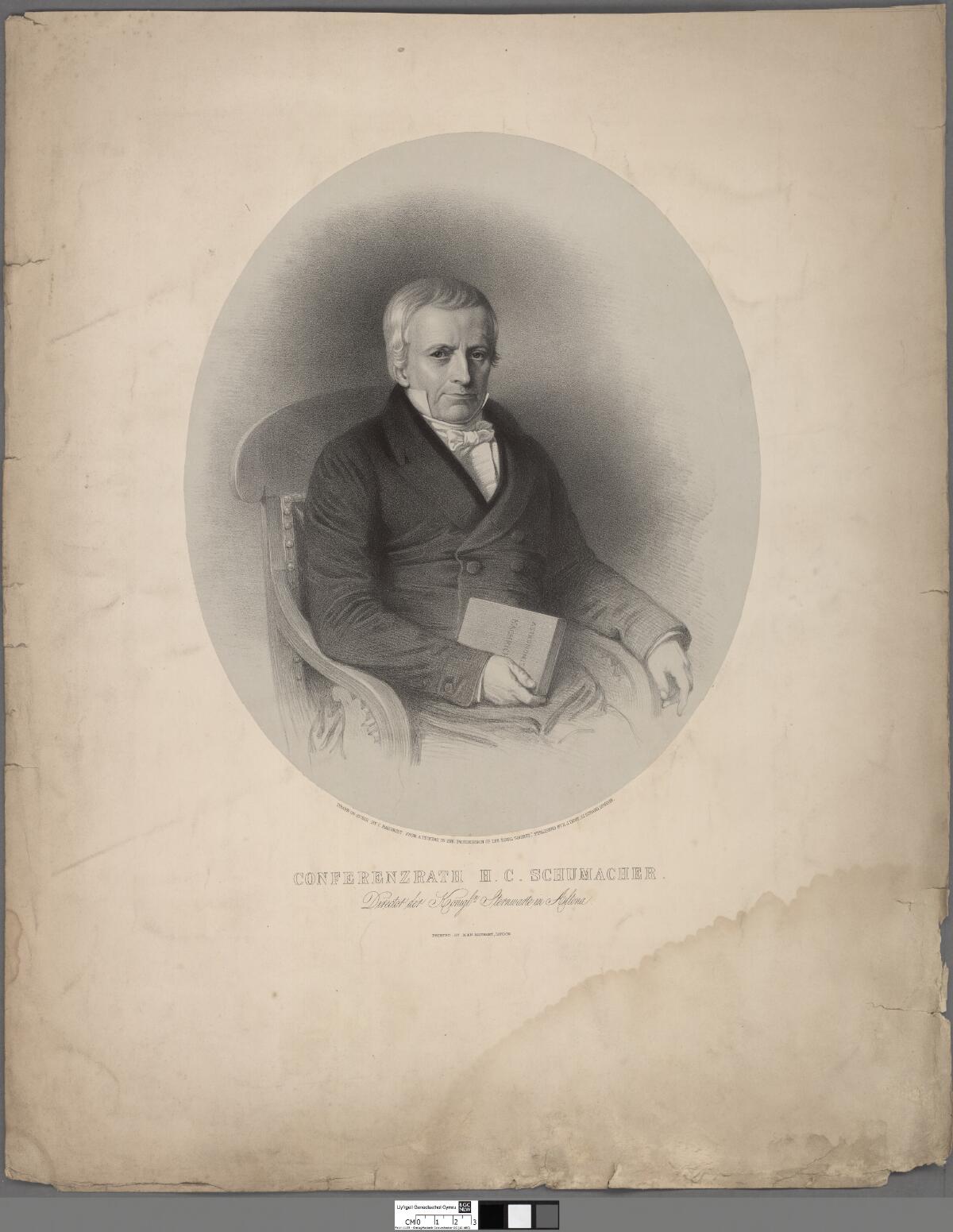 Conferenzrath H. C. Schumacher by Charles Baugniet