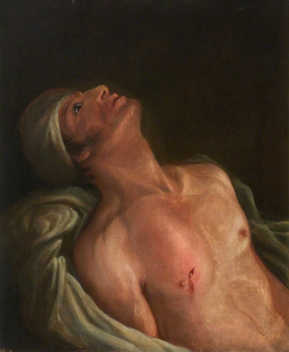 The Wounded following the Battle of Corunna: Gunshot Wound of Scapula by Charles Bell