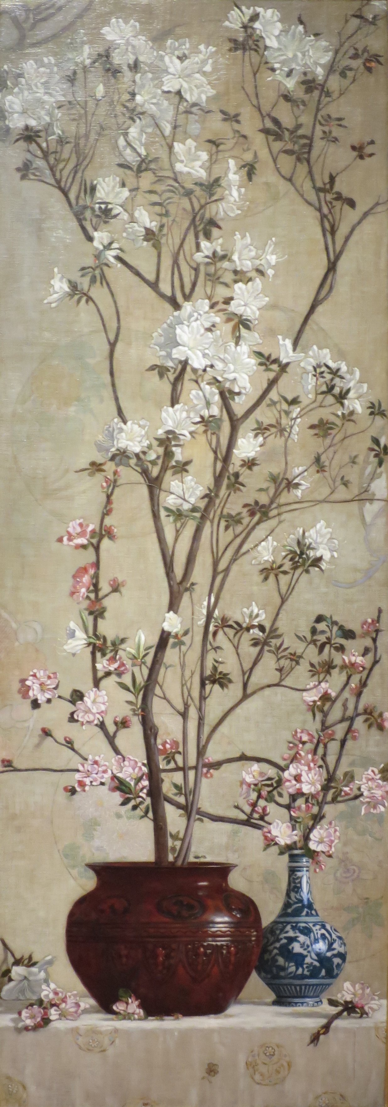 Azaleas and Apple Blossoms by Charles Caryl Coleman