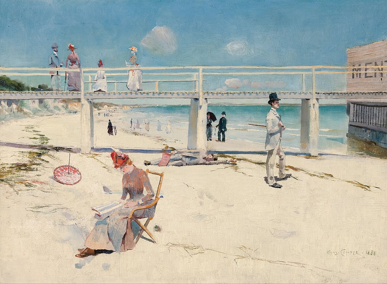 A holiday at Mentone by Charles Conder