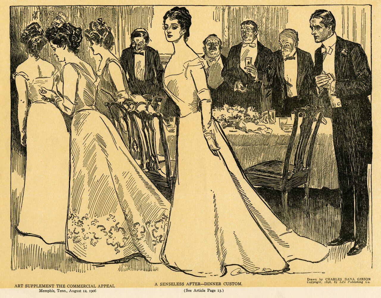 A Senseless After Dinner Custom by Charles Dana Gibson