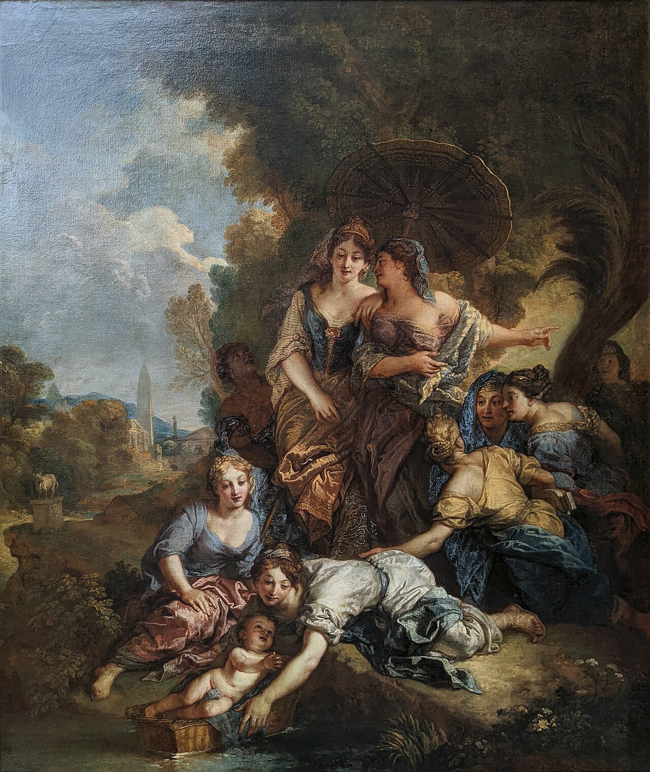 Moses saved from the waters by Charles de La Fosse