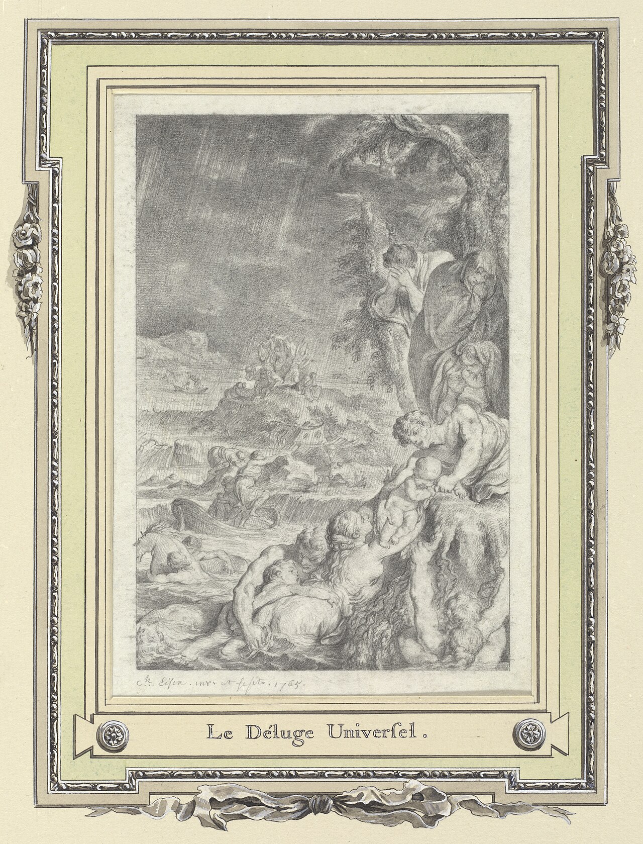 The Great Flood by Charles Dominique Joseph Eisen