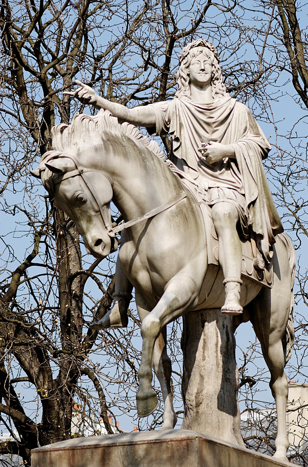 equestrian statue of Louis XIII by Charles Dupaty