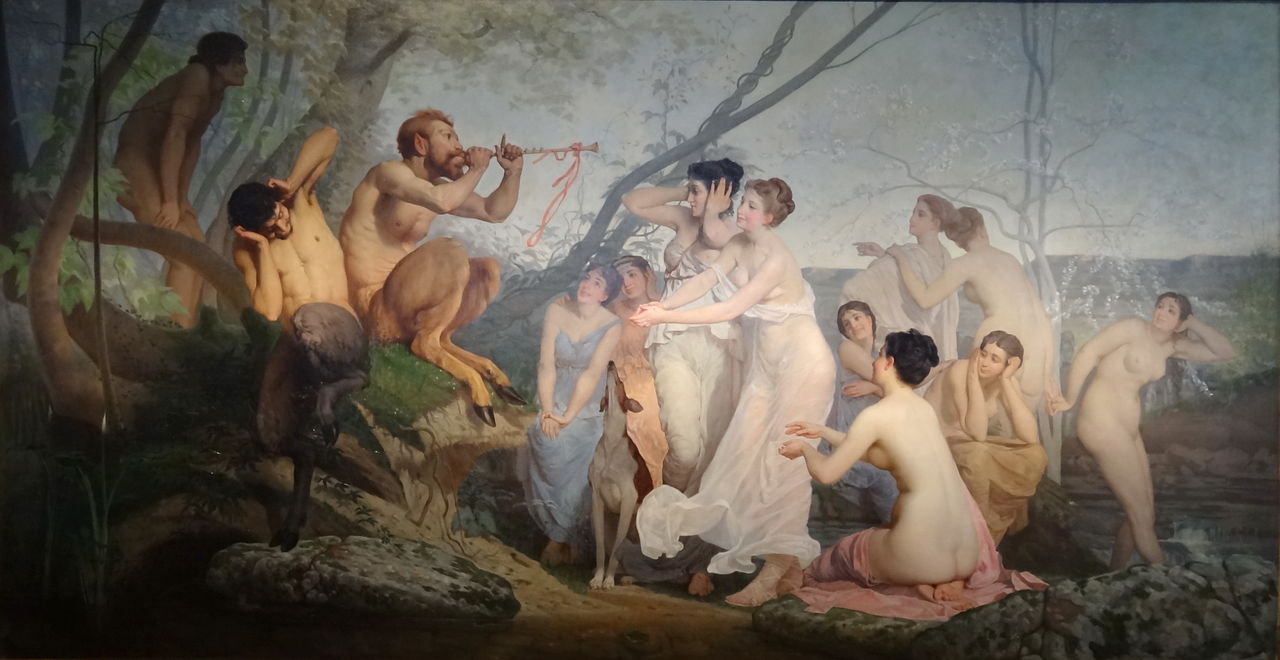 Nymphs and Satyrs by Charles Édouard Delort
