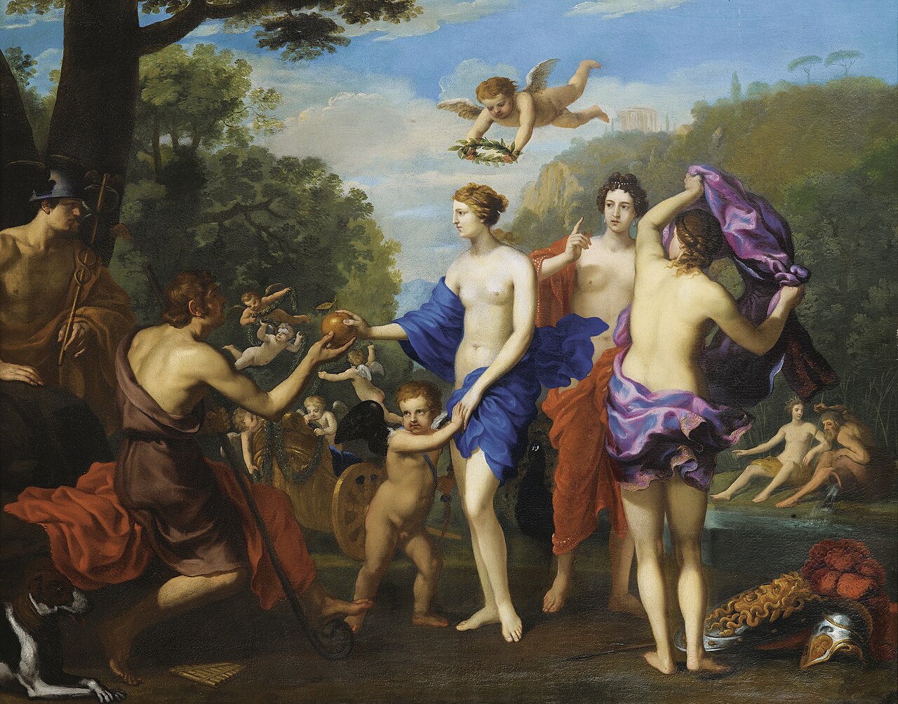 The Judgment of Paris by Charles Errard