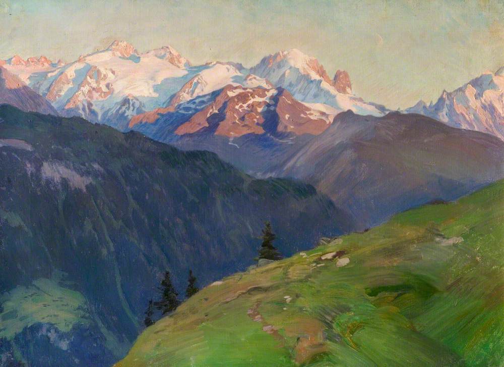Mont Blanc near Tête Noir, France by Charles Giron