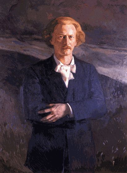 Portrait of Ignacy Jan Paderewski. by Charles Giron