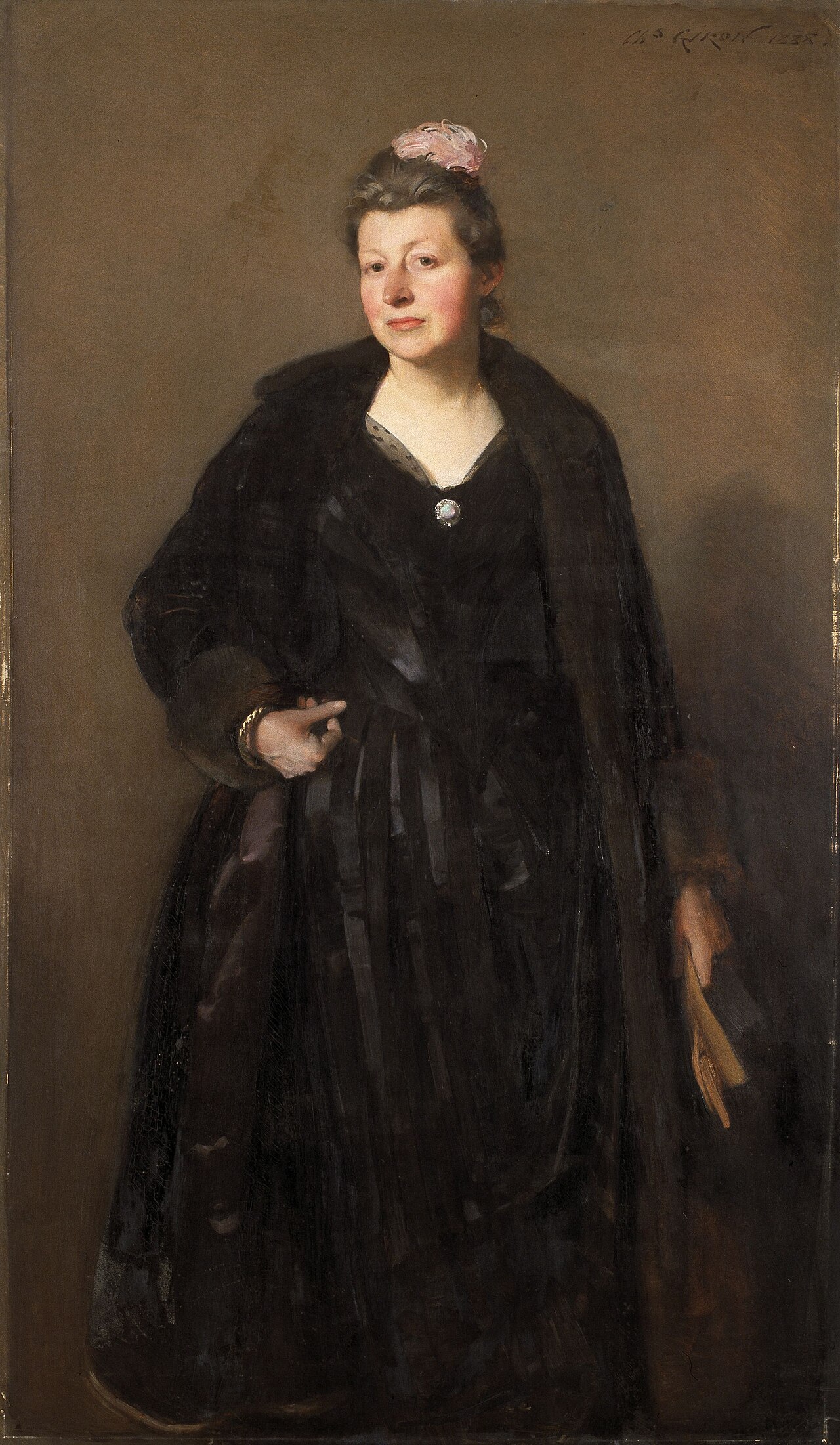 Portrait of Mrs De Bast by Charles Giron