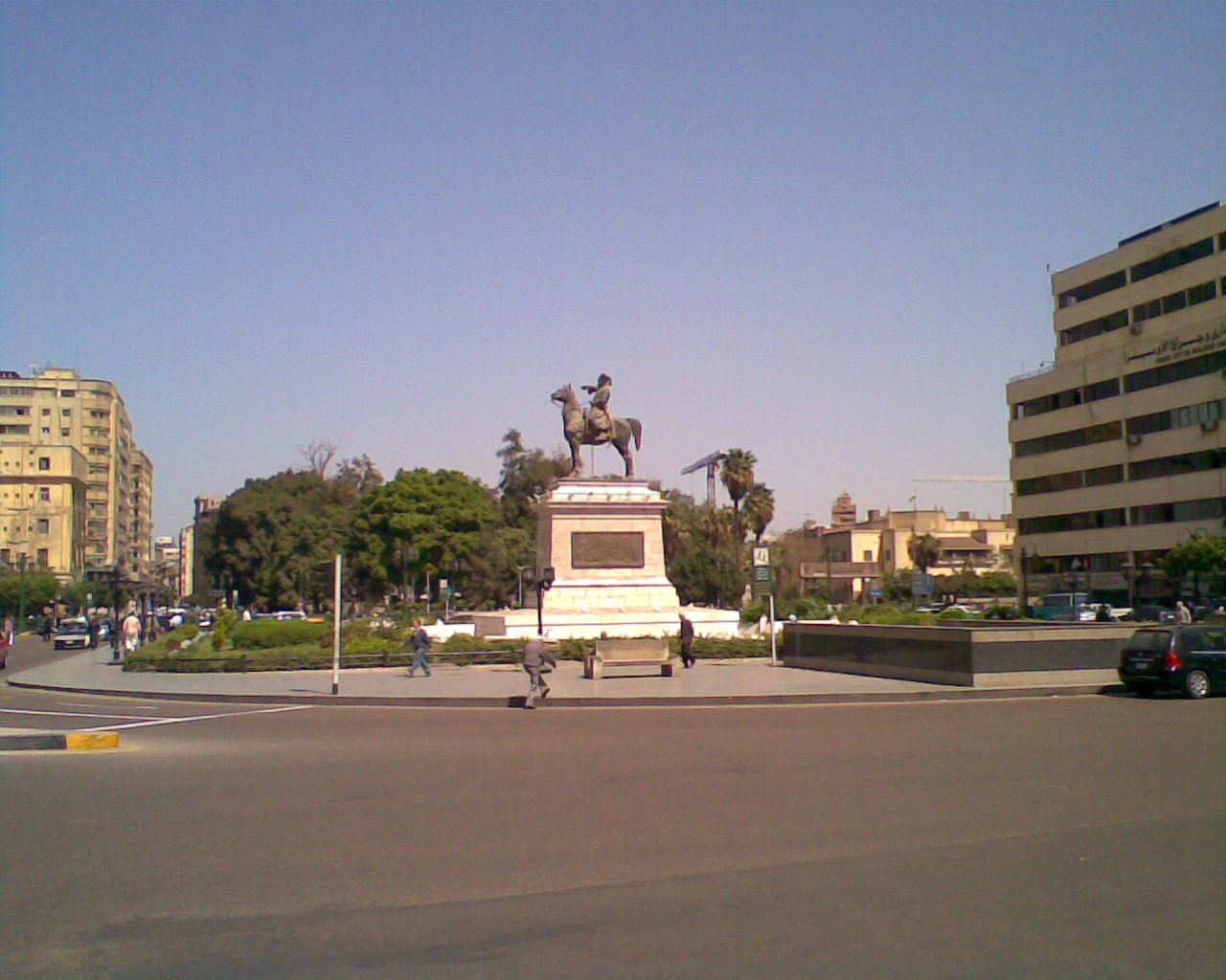 equestrian statue of Ibrahim Bajá by Charles Henri Joseph Cordier