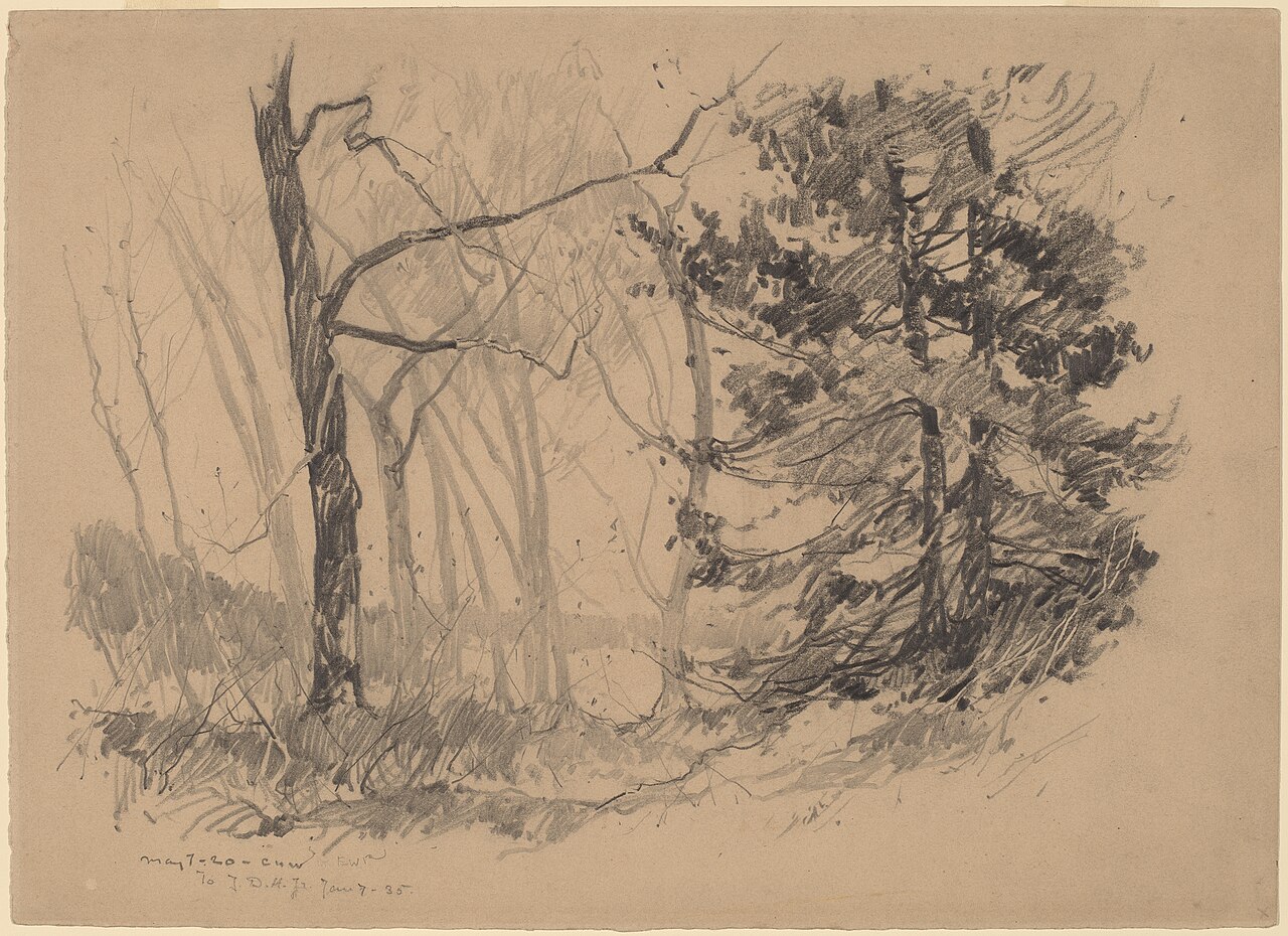 Wood Interior by Charles Herbert Woodbury