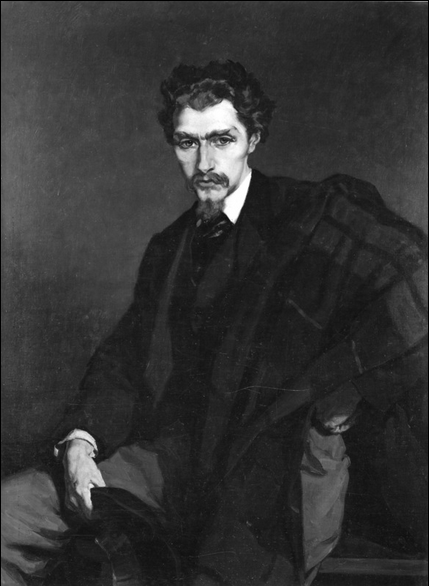 Portrait of Emile Hermans, the artists' brother by Charles Hermans