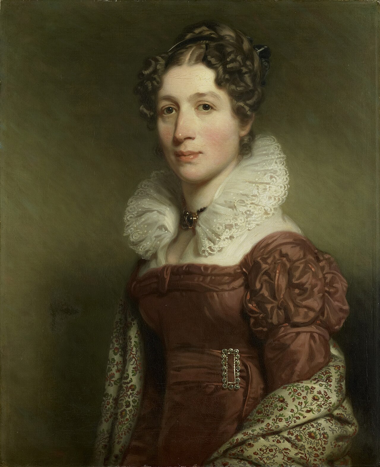 Portrait of Jacoba Vetter, Wife of Pieter Meijer Warnars, Bookseller in Amsterdam by Charles Howard Hodges