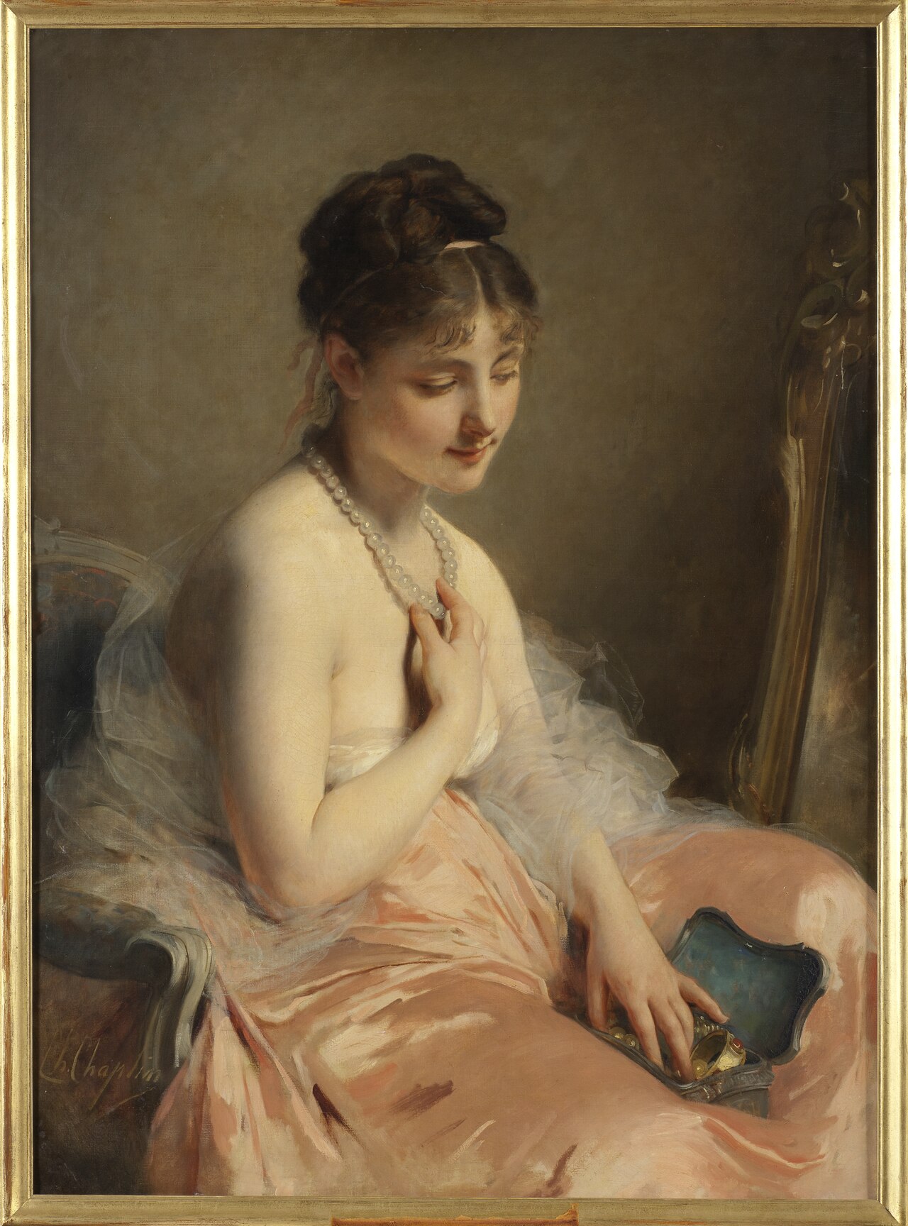 The Pearl-necklace by Charles Joshua Chaplin