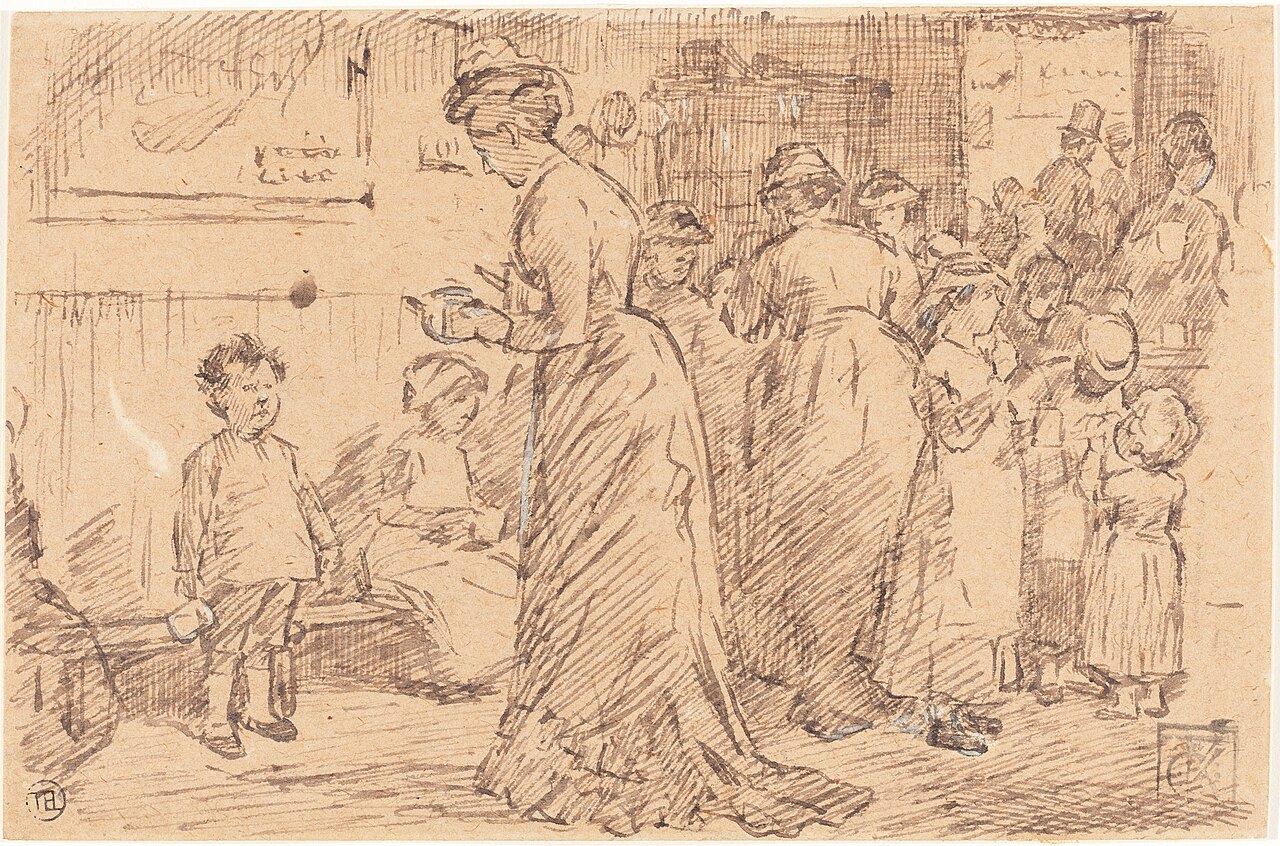 A Station Buffet by Charles Keene