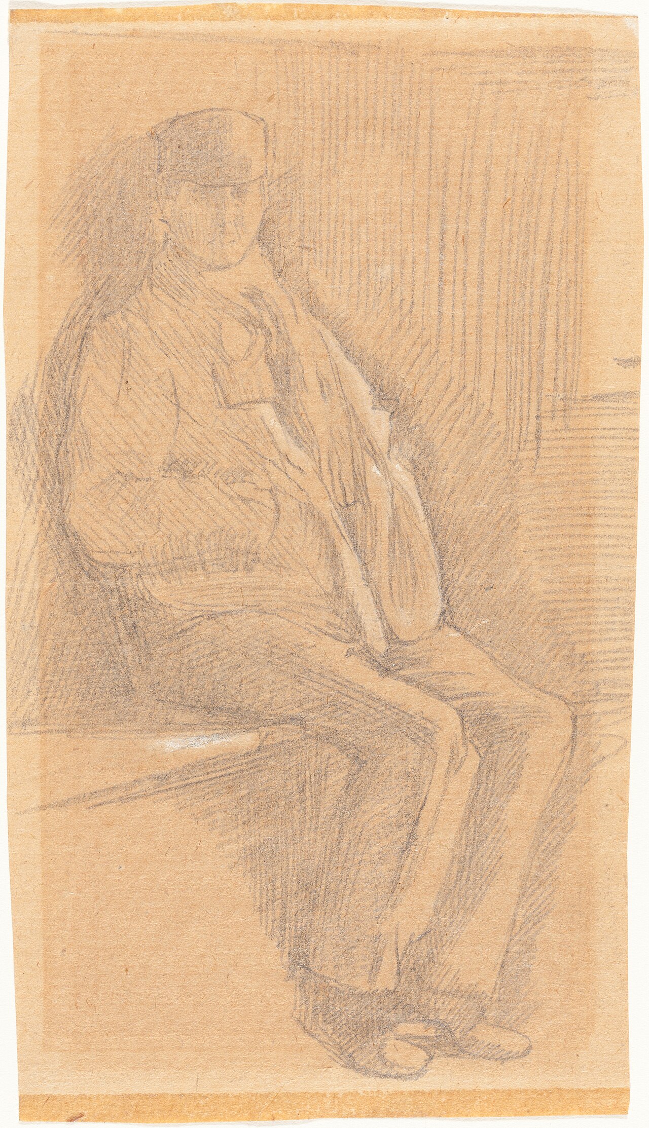 Seated Man by Charles Keene