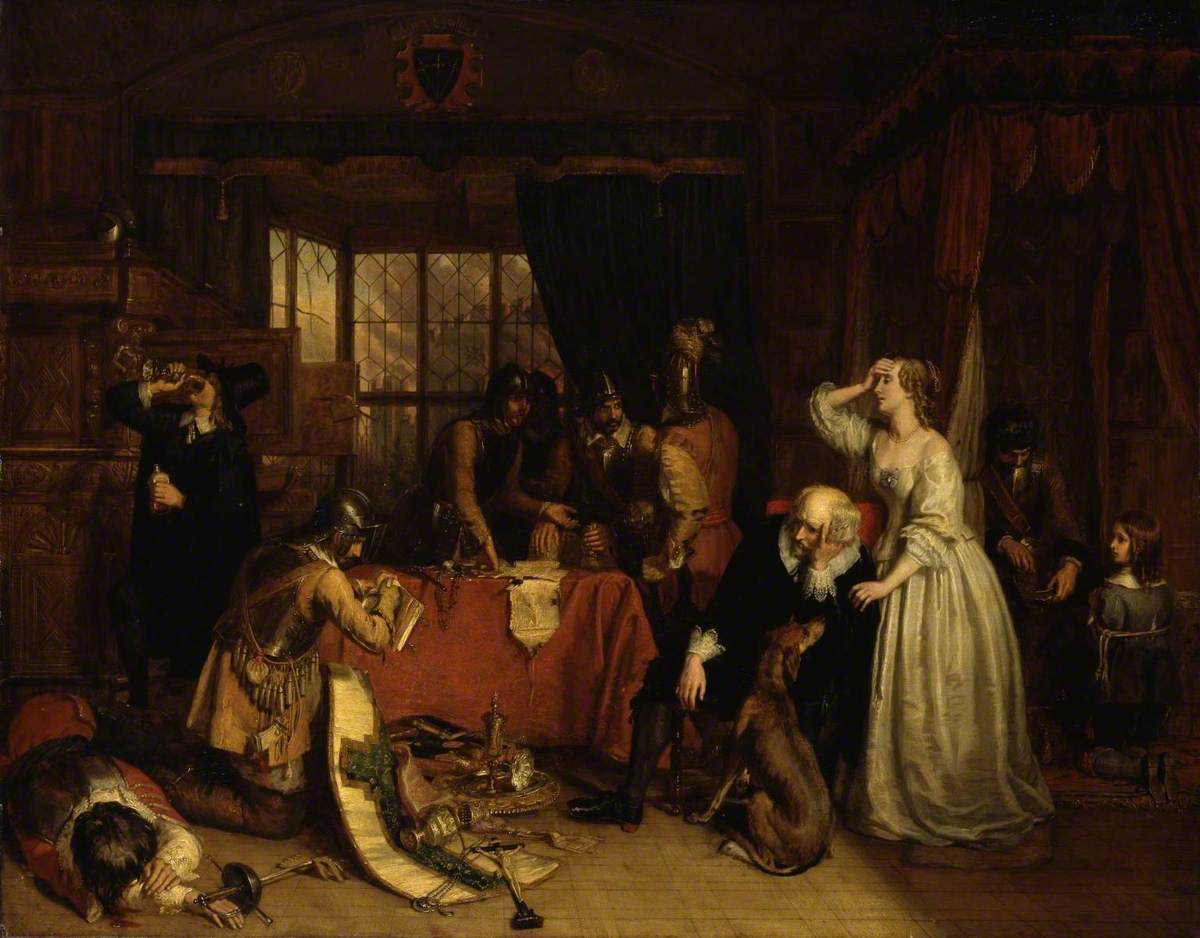 The Plundering of Basing House by Charles Landseer