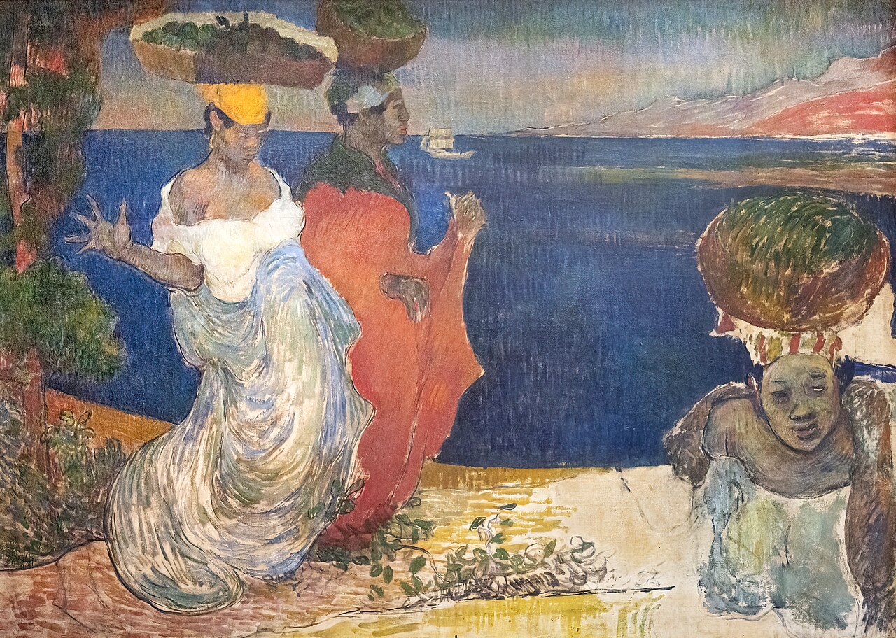 Women by the Shore, sketch by Charles Laval