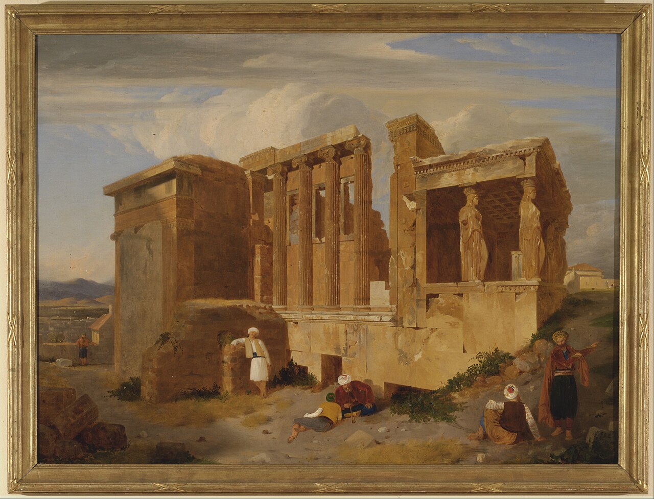 The Erechtheum, Athens, with Figures in the Foreground by Charles Lock Eastlake