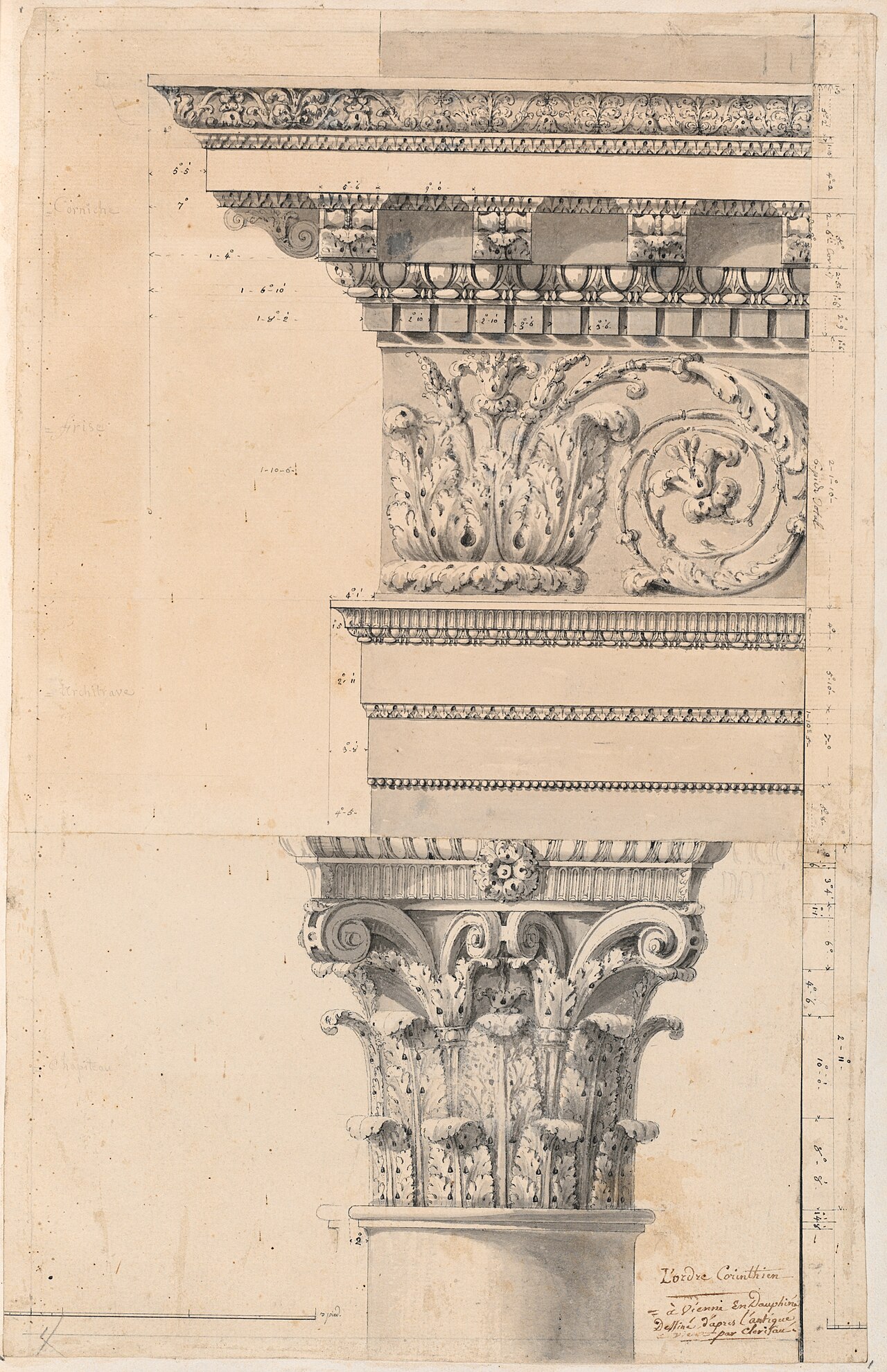 L'Ordre Corinthian by Charles-Louis Clérisseau