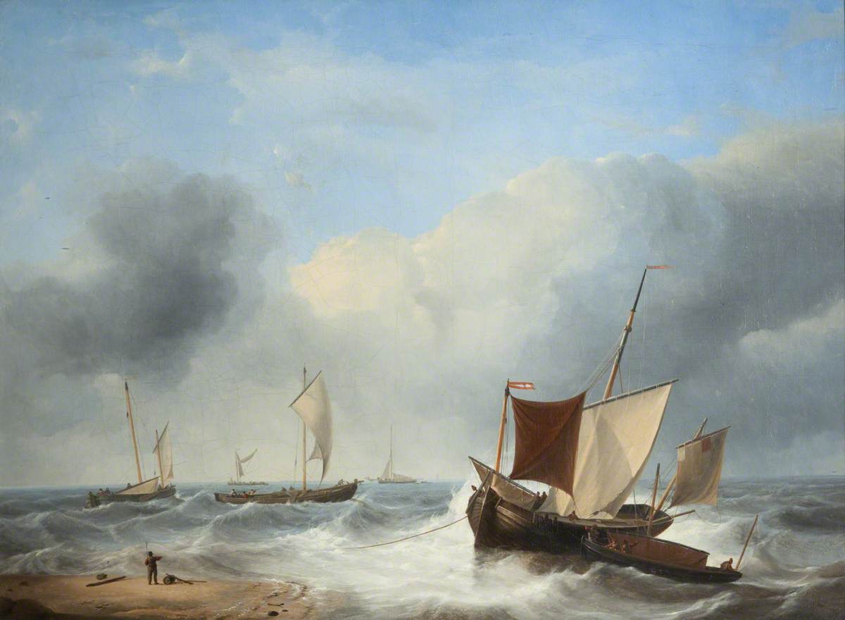 Coast Scene by Charles-Louis Verboeckhoven
