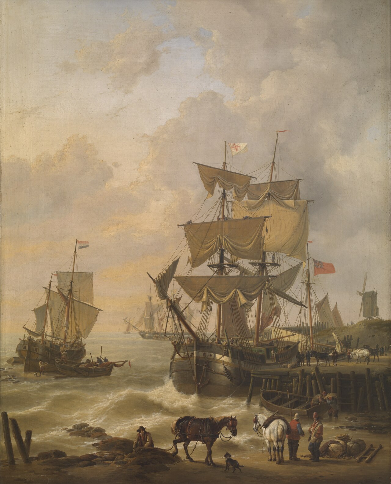 Rising Tide by Charles-Louis Verboeckhoven