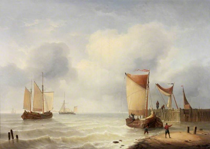 The Rising Tide by Charles-Louis Verboeckhoven
